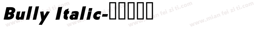 Bully Italic字体转换
